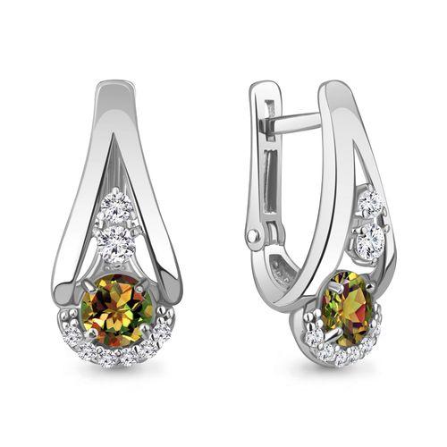 Серьги с английским замком Aquamarine, серебро 925 проба, вставка фианит (Aquamarine, Россия) — от 214.81 руб. в сети магазинов DIAMANTE забронировать в магазине Серьги с английским замком Aquamarine, серебро 925 проба, вставка фианит