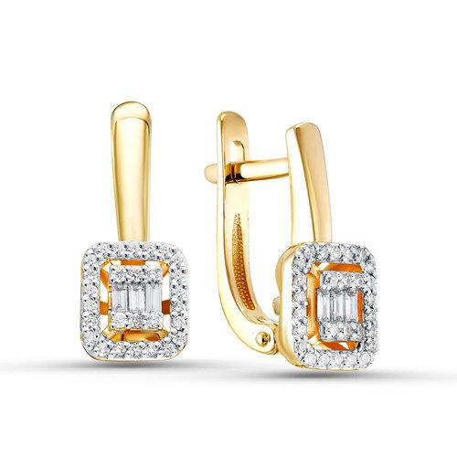 Серьги с английским замком Era Jewelry, желтое золото 585 проба, вставка бриллиант (Era Jewelry, Россия) — от 5754.47 руб. в сети магазинов DIAMANTE забронировать в магазине Серьги с английским замком Era Jewelry, желтое золото 585 проба, вставка бриллиант