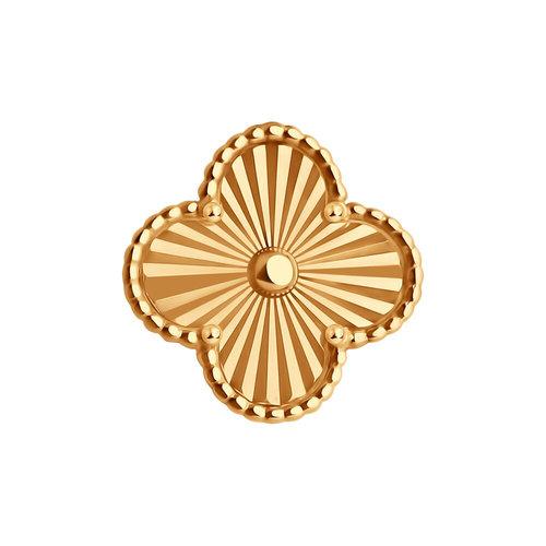 Подвеска шарм, красное золото 585 проба (Россия) — от 521.85 руб. в сети магазинов DIAMANTE забронировать в магазине Подвеска шарм, красное золото 585 проба