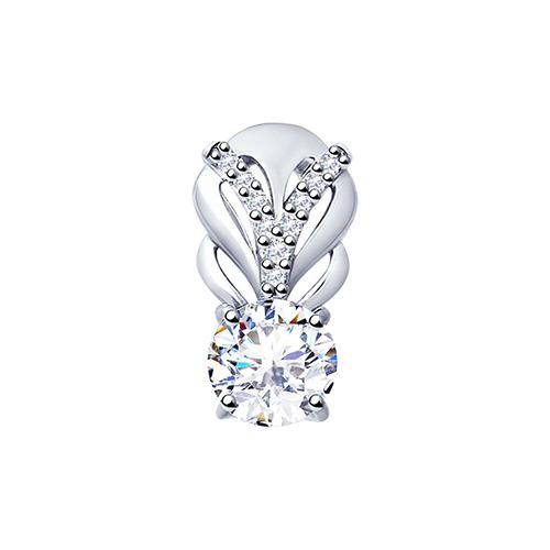 Подвеска декоративная Diamant, серебро 925 проба, вставка фианит (Diamant, Россия) — от 60.82 руб. в сети магазинов DIAMANTE забронировать в магазине Подвеска декоративная Diamant, серебро 925 проба, вставка фианит (Diamant, Россия)