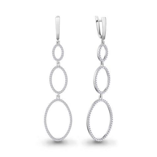 Серьги длинные Aquamarine, серебро 925 проба, вставка фианит (Aquamarine, Россия) — от 331.67 руб. в сети магазинов DIAMANTE забронировать в магазине Серьги длинные Aquamarine, серебро 925 проба, вставка фианит (Aquamarine, Россия)