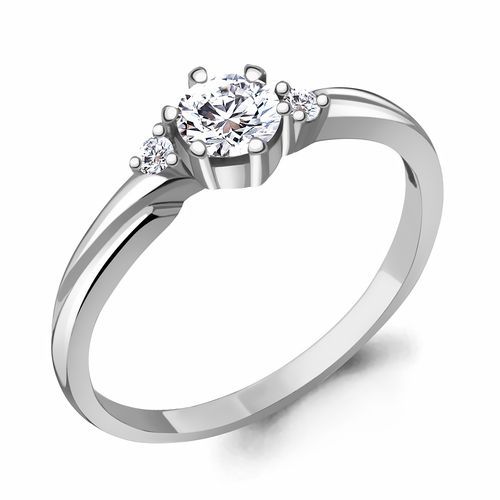 Кольцо помолвочное Aquamarine, серебро 925 проба, вставка фианит (Aquamarine, Россия) — от 84.47 руб. в сети магазинов DIAMANTE забронировать в магазине Кольцо помолвочное Aquamarine, серебро 925 проба, вставка фианит (Aquamarine, Россия)