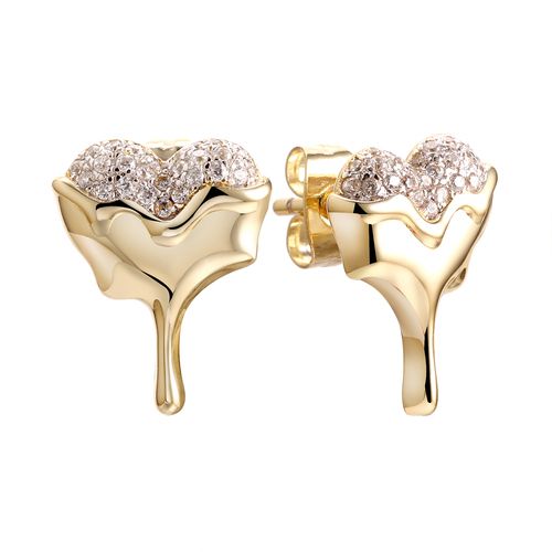 Серьги пусеты Fresh Jewelry, желтое серебро 925 проба, вставка фианит (Fresh Jewelry, Россия) — от 185.13 руб. в сети магазинов DIAMANTE забронировать в магазине Серьги пусеты Fresh Jewelry, желтое серебро 925 проба, вставка фианит (Fresh Jewelry, Россия)