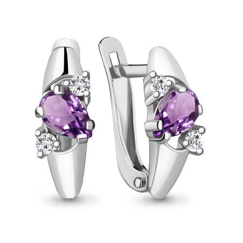 Серьги с английским замком Aquamarine, серебро 925 проба, вставка фианит (Aquamarine, Россия) — от 119.26 руб. в сети магазинов DIAMANTE забронировать в магазине Серьги с английским замком Aquamarine, серебро 925 проба, вставка фианит