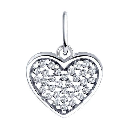 Подвеска декоративная Diamant, серебро 925 проба, вставка фианит (Diamant, Россия) — от 65.34 руб. в сети магазинов DIAMANTE забронировать в магазине Подвеска декоративная Diamant, серебро 925 проба, вставка фианит