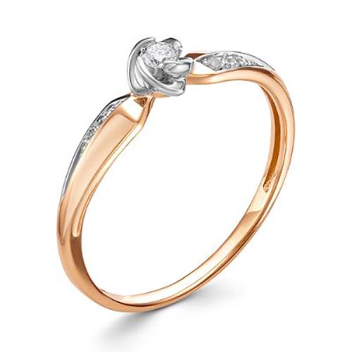 Кольцо помолвочное RoseGrace, красное золото 585 проба, вставка бриллиант (RoseGrace, Россия) — от 1974.32 руб. в сети магазинов DIAMANTE забронировать в магазине Кольцо помолвочное RoseGrace, красное золото 585 проба, вставка бриллиант (RoseGrace, Россия)