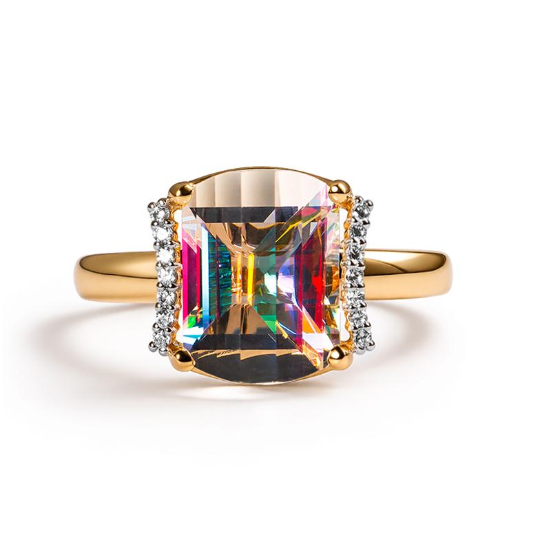 Кольцо декоративное GRANAT JEWELRY, красное золото 585 проба, вставка фианит (GRANAT JEWELRY, Россия) — от 1788.85 руб. в сети магазинов DIAMANTE забронировать в магазине Кольцо декоративное GRANAT JEWELRY, красное золото 585 проба, вставка фианит (GRANAT JEWELRY, Россия)