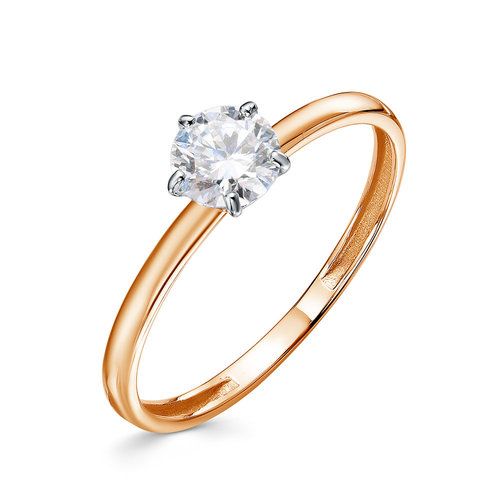 Кольцо помолвочное BUBLIK JEWELRY, красное золото 585 проба, вставка фианит (BUBLIK JEWELRY, Россия) — от 638.40 руб. в сети магазинов DIAMANTE забронировать в магазине Кольцо помолвочное BUBLIK JEWELRY, красное золото 585 проба, вставка фианит (BUBLIK JEWELRY, Россия)