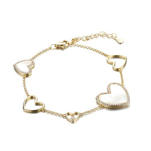 Браслет декоративный Fresh Jewelry, желтое серебро 925 проба, вставка перламутр (Fresh Jewelry, Россия) — от 404.00 руб. в сети магазинов DIAMANTE забронировать в магазине Браслет декоративный Fresh Jewelry, желтое серебро 925 проба, вставка перламутр