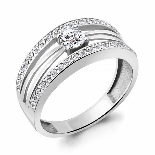 Кольцо декоративное Aquamarine, серебро 925 проба, вставка фианит (Aquamarine, Россия) — от 149.27 руб. в сети магазинов DIAMANTE забронировать в магазине Кольцо декоративное Aquamarine, серебро 925 проба, вставка фианит (Aquamarine, Россия)