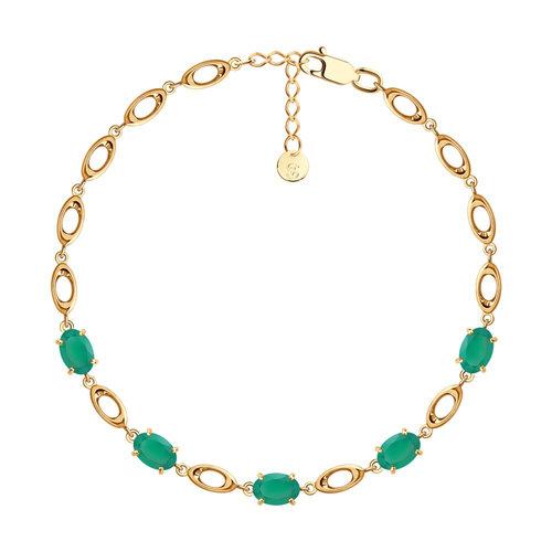 Браслет декоративный SOKOLOV, красное золото 585 проба, вставка агат (SOKOLOV, Россия) — от 2979.90 руб. в сети магазинов DIAMANTE забронировать в магазине Браслет декоративный SOKOLOV, красное золото 585 проба, вставка агат