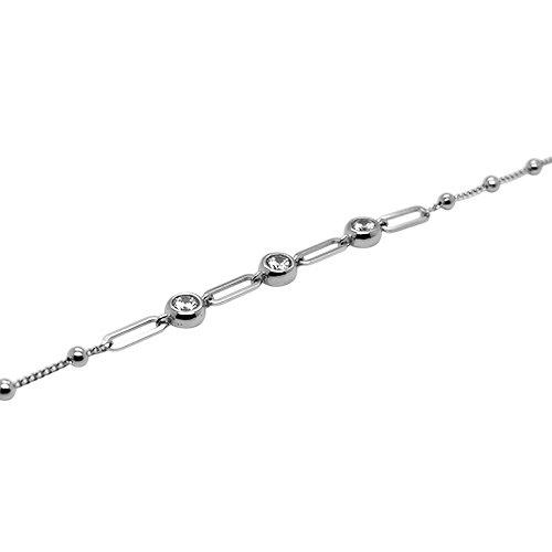 Браслет декоративный, серебро 925 проба, вставка фианит (Турция) — от 183.60 руб. в сети магазинов DIAMANTE забронировать в магазине Браслет декоративный, серебро 925 проба, вставка фианит