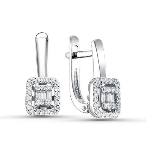 Серьги с английским замком Era Jewelry, белое золото 585 проба, вставка бриллиант (Era Jewelry, Россия) — от 5880.50 руб. в сети магазинов DIAMANTE забронировать в магазине Серьги с английским замком Era Jewelry, белое золото 585 проба, вставка бриллиант