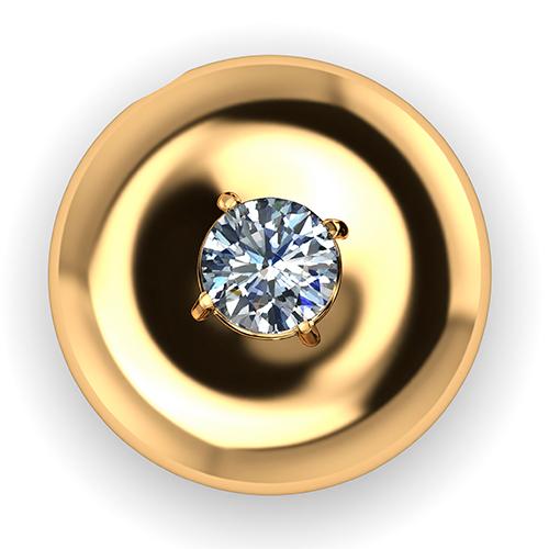 Подвеска шарм BUBLIK JEWELRY, красное золото 585 проба, вставка фианит (BUBLIK JEWELRY, Россия) — от 924.35 руб. в сети магазинов DIAMANTE забронировать в магазине Подвеска шарм BUBLIK JEWELRY, красное золото 585 проба, вставка фианит