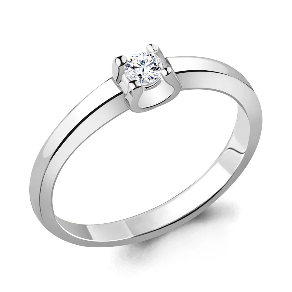 Кольцо помолвочное Aquamarine, белое золото 585 проба, вставка бриллиант (Aquamarine, Россия) — от 1309.71 руб. в сети магазинов DIAMANTE забронировать в магазине Кольцо помолвочное Aquamarine, белое золото 585 проба, вставка бриллиант (Aquamarine, Россия)