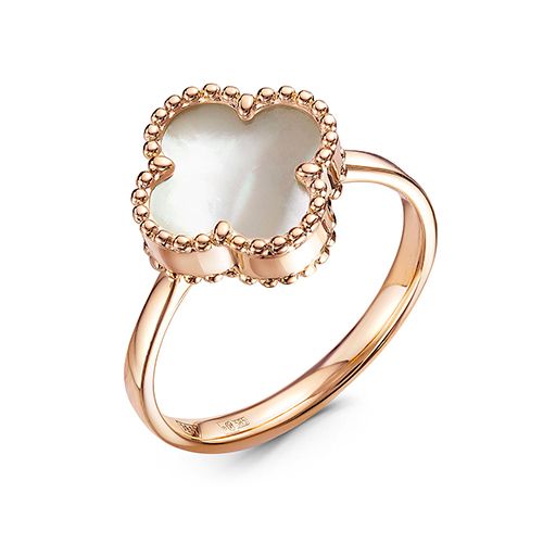 Кольцо декоративное RoseGrace, красное золото 585 проба, вставка перламутр (RoseGrace, Россия) — от 1600.55 руб. в сети магазинов DIAMANTE забронировать в магазине Кольцо декоративное RoseGrace, красное золото 585 проба, вставка перламутр (RoseGrace, Россия)
