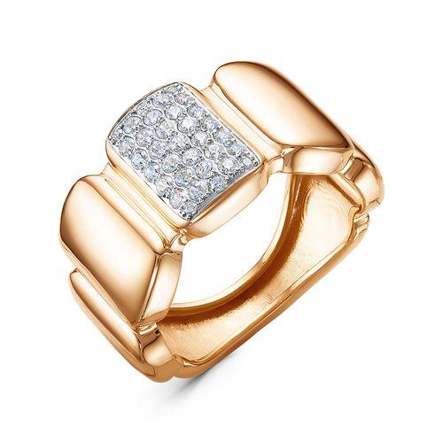 Кольцо декоративное Иллада, красное золото 585 проба, вставка фианит (Иллада, Россия) — от 1846.60 руб. в сети магазинов DIAMANTE забронировать в магазине Кольцо декоративное Иллада, красное золото 585 проба, вставка фианит (Иллада, Россия)