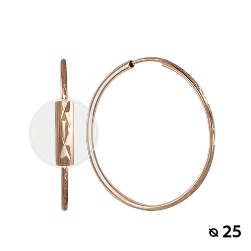 Серьги Конго, красное золото 585 проба (Беларусь) — от 1069.10 руб. в сети магазинов DIAMANTE забронировать в магазине Серьги Конго, красное золото 585 проба (Беларусь)