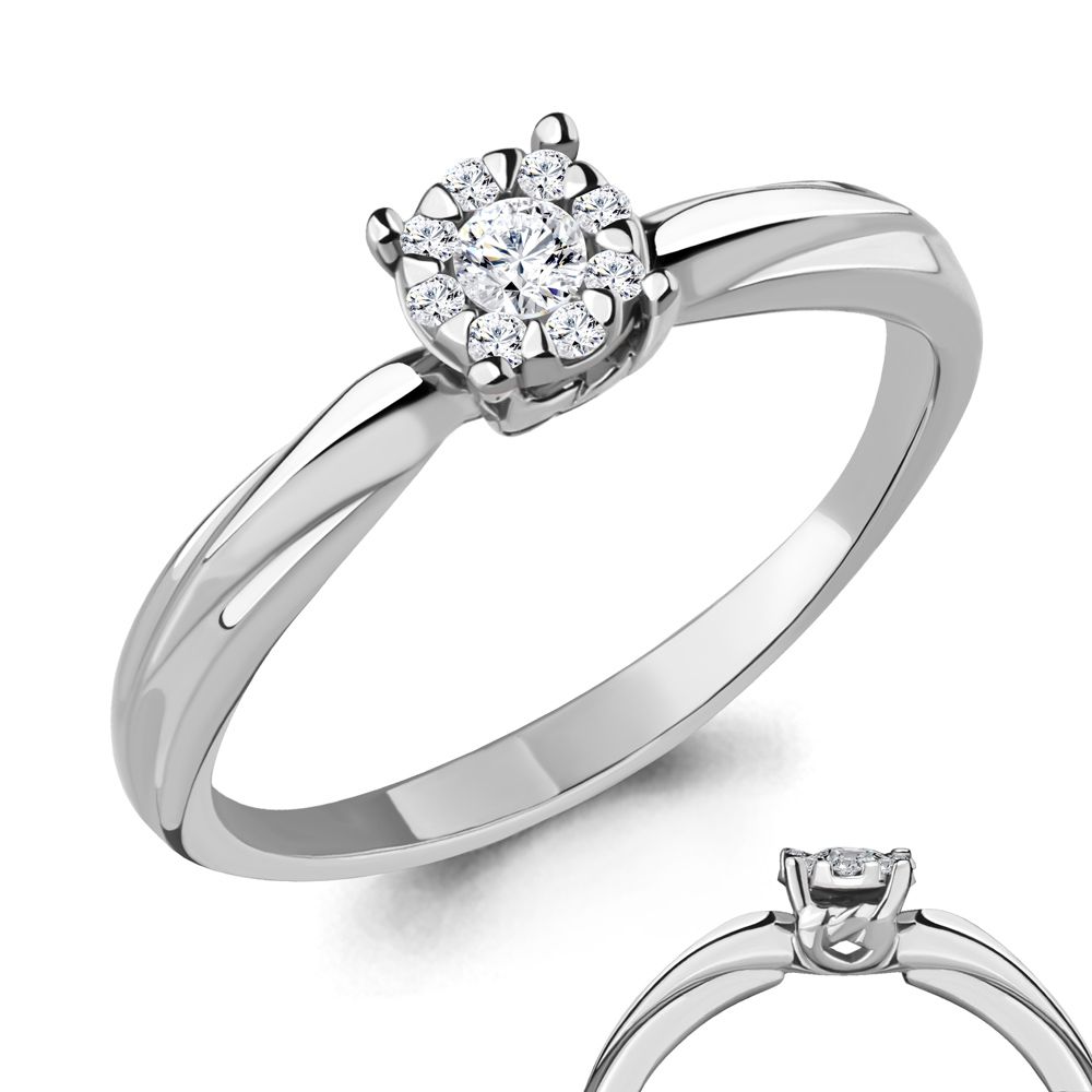 Кольцо помолвочное Aquamarine, белое золото 585 проба, вставка бриллиант (Aquamarine, Россия) — от 3601.81 руб. в сети магазинов DIAMANTE забронировать в магазине Кольцо помолвочное Aquamarine, белое золото 585 проба, вставка бриллиант (Aquamarine, Россия)