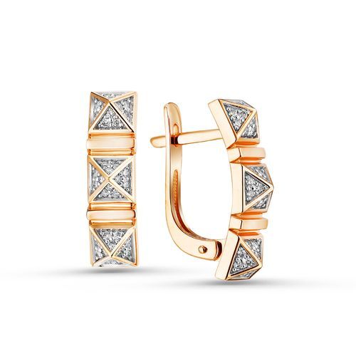 Серьги с английским замком Era Jewellery, красное золото 585 проба, вставка бриллиант (Era Jewellery, Россия) — от 5507.91 руб. в сети магазинов DIAMANTE забронировать в магазине Серьги с английским замком Era Jewellery, красное золото 585 проба, вставка бриллиант (Era Jewellery, Россия)