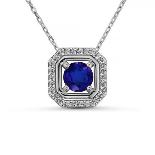 Колье Era Jewellery, белое золото 585 проба, вставка сапфир (Era Jewellery, Россия) — от 4433.98 руб. в сети магазинов DIAMANTE забронировать в магазине Колье Era Jewellery, белое золото 585 проба, вставка сапфир (Era Jewellery, Россия)