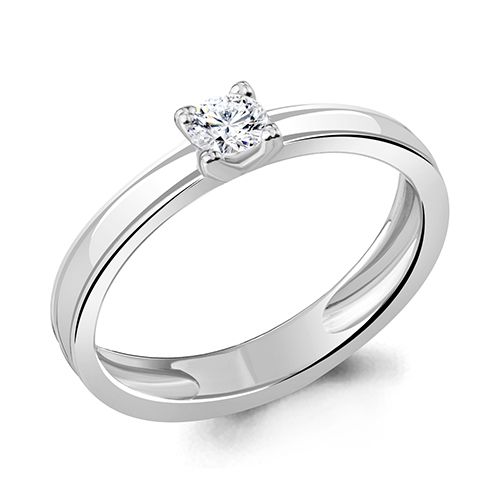 Кольцо помолвочное Aquamarine, серебро 925 проба, вставка фианит (Aquamarine, Россия) — от 38.11 руб. в сети магазинов DIAMANTE забронировать в магазине Кольцо помолвочное Aquamarine, серебро 925 проба, вставка фианит (Aquamarine, Россия)