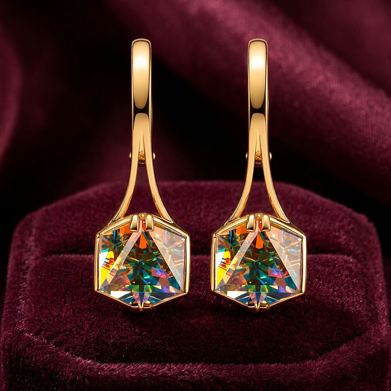 Серьги длинные GRANAT JEWELRY, красное золото 585 проба, вставка кварц (GRANAT JEWELRY, Россия) — от 3504.55 руб. в сети магазинов DIAMANTE забронировать в магазине Серьги длинные GRANAT JEWELRY, красное золото 585 проба, вставка кварц (GRANAT JEWELRY, Россия)