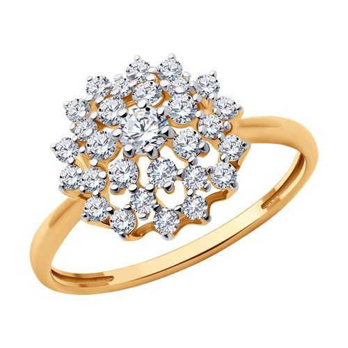 Кольцо декоративное Diamant, красное золото 585 проба, вставка фианит (Diamant, Россия) — от 1148.35 руб. в сети магазинов DIAMANTE забронировать в магазине Кольцо декоративное Diamant, красное золото 585 проба, вставка фианит (Diamant, Россия)