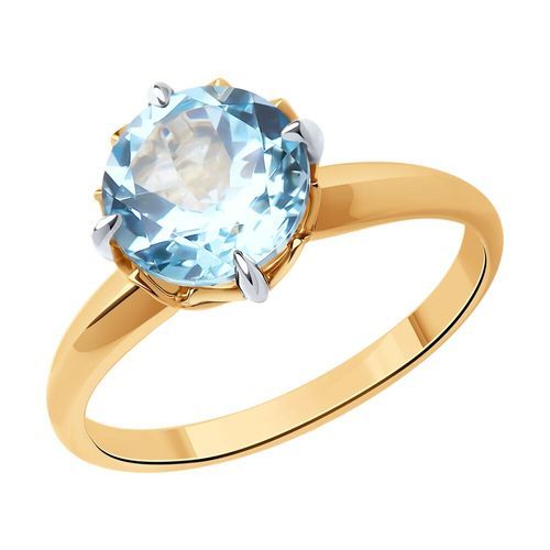 Кольцо декоративное Diamant, красное золото 585 проба, вставка топаз (Diamant, Россия) — от 1463.70 руб. в сети магазинов DIAMANTE забронировать в магазине Кольцо декоративное Diamant, красное золото 585 проба, вставка топаз (Diamant, Россия)