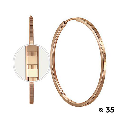 Серьги Конго, красное золото 585 проба (Беларусь) — от 1442.99 руб. в сети магазинов DIAMANTE забронировать в магазине Серьги Конго, красное золото 585 проба (Беларусь)