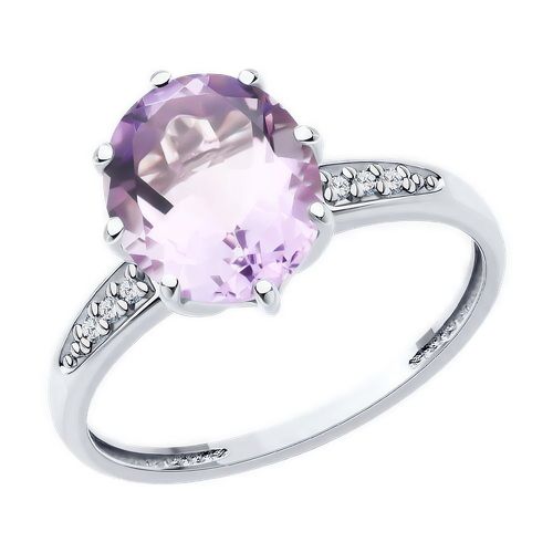 Кольцо декоративное Diamant, серебро 925 проба, вставка фианит/аметист (Diamant, Россия) — от 75.46 руб. в сети магазинов DIAMANTE забронировать в магазине Кольцо декоративное Diamant, серебро 925 проба, вставка фианит/аметист (Diamant, Россия)