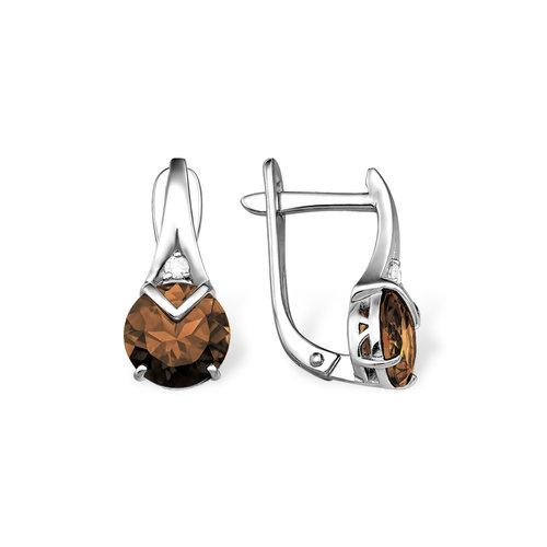 Серьги с английским замком 7 Карат, белое серебро 925 проба, вставка фианит (7 Карат, Беларусь) — от 249.60 руб. в сети магазинов DIAMANTE забронировать в магазине Серьги с английским замком 7 Карат, белое серебро 925 проба, вставка фианит