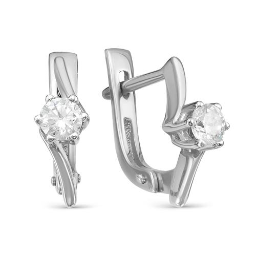 Серьги с английским замком Diamond Union, белое золото 585 проба, вставка бриллиант (Diamond Union, Россия) — от 4804.83 руб. в сети магазинов DIAMANTE забронировать в магазине Серьги с английским замком Diamond Union, белое золото 585 проба, вставка бриллиант (Diamond Union, Россия)