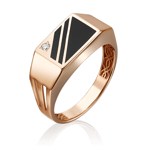 Кольцо печатка Platina Jewelry, красное золото 585 проба, вставка эмаль (Platina Jewelry, Россия) — от 3403.48 руб. в сети магазинов DIAMANTE забронировать в магазине Кольцо печатка Platina Jewelry, красное золото 585 проба, вставка эмаль (Platina Jewelry, Россия)