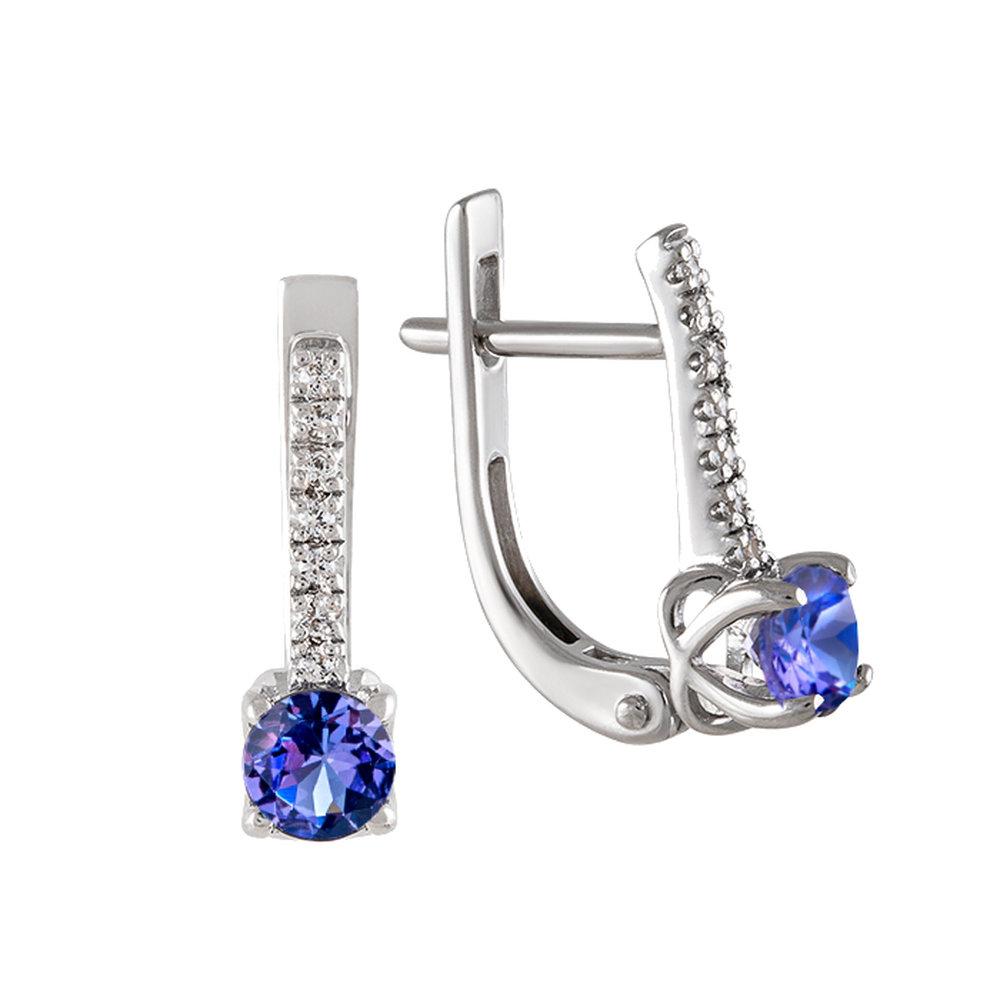 Серьги с английским замком, серебро 925 проба (Россия) — от 350.00 руб. в сети магазинов DIAMANTE забронировать в магазине Серьги с английским замком, серебро 925 проба (Россия)