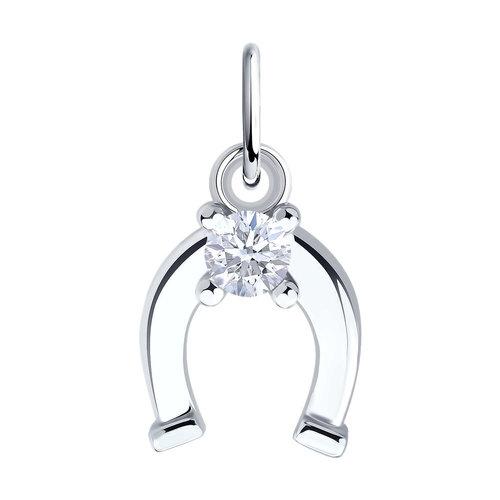 Подвеска декоративная Diamant, серебро 925 проба, вставка фианит (Diamant, Россия) — от 68.78 руб. в сети магазинов DIAMANTE забронировать в магазине Подвеска декоративная Diamant, серебро 925 проба, вставка фианит