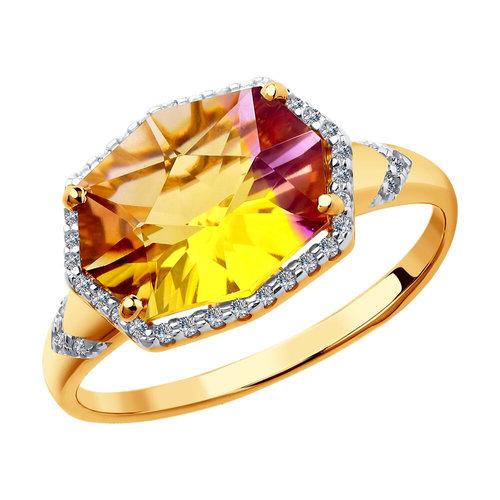 Кольцо декоративное SOKOLOV, красное золото 585 проба, вставка фианит/ситалл (SOKOLOV, Россия) — от 1793.06 руб. в сети магазинов DIAMANTE забронировать в магазине Кольцо декоративное SOKOLOV, красное золото 585 проба, вставка фианит/ситалл