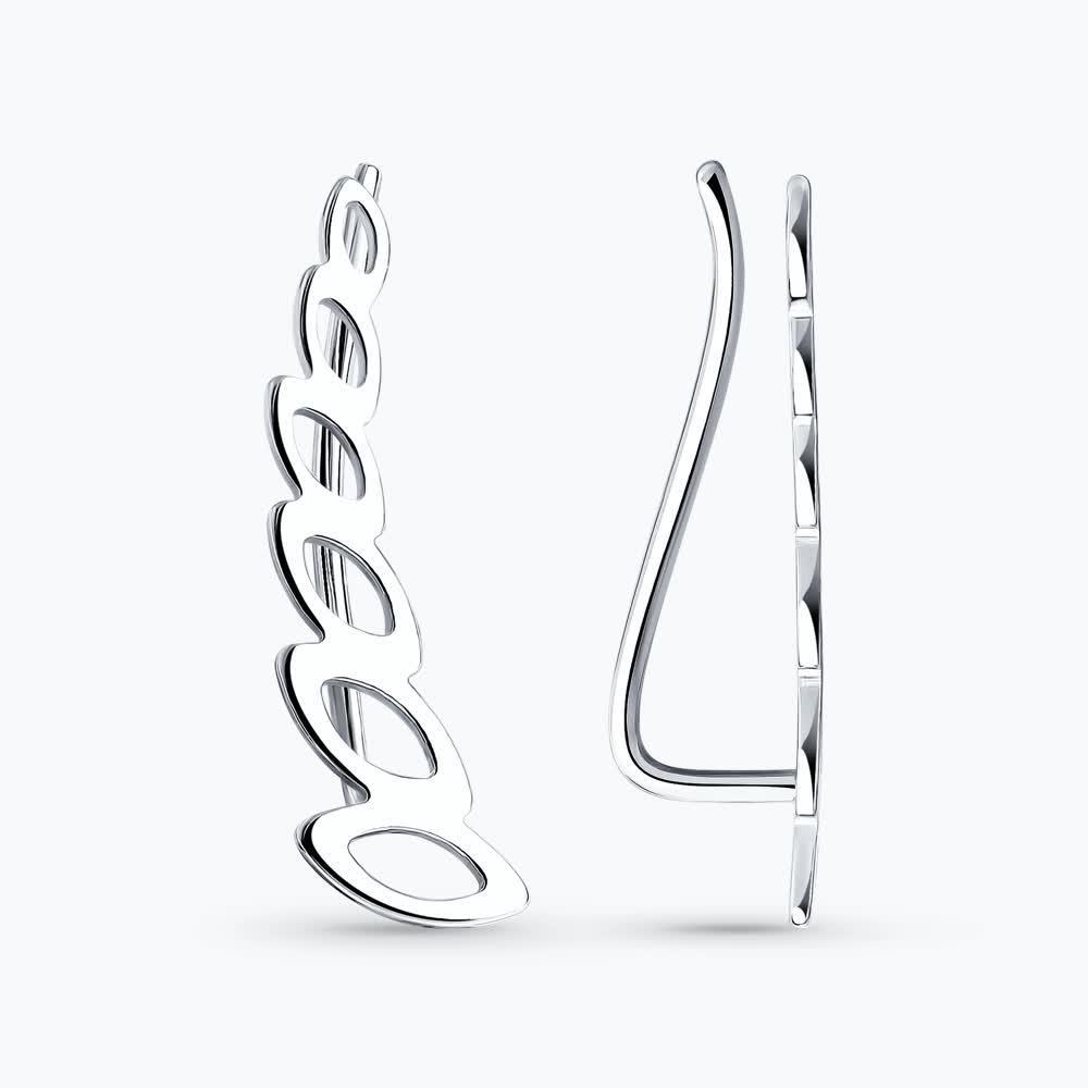 Серьги каффы SOKOLOV, серебро 925 проба (SOKOLOV, Россия) — от 60.48 руб. в сети магазинов DIAMANTE забронировать в магазине Серьги каффы SOKOLOV, серебро 925 проба