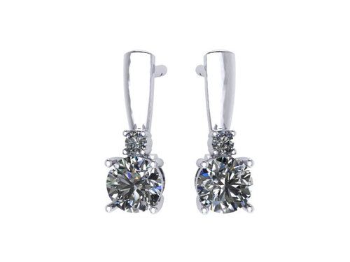 Серьги с английским замком BUBLIK JEWELRY, серебро 925 проба, вставка фианит (BUBLIK JEWELRY, Россия) — от 115.20 руб. в сети магазинов DIAMANTE забронировать в магазине Серьги с английским замком BUBLIK JEWELRY, серебро 925 проба, вставка фианит (BUBLIK JEWELRY, Россия)