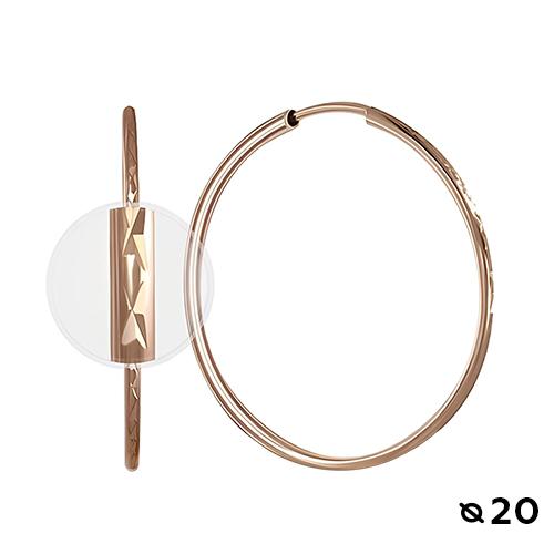 Серьги Конго, красное золото 585 проба (Беларусь) — от 917.21 руб. в сети магазинов DIAMANTE забронировать в магазине Серьги Конго, красное золото 585 проба (Беларусь)