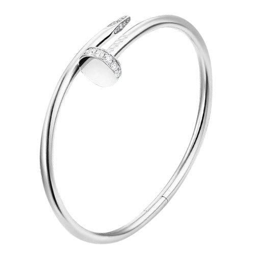 Браслет жесткий, серебро 925 проба, вставка фианит (Турция) — от 1018.36 руб. в сети магазинов DIAMANTE забронировать в магазине Браслет жесткий, серебро 925 проба, вставка фианит (Турция)