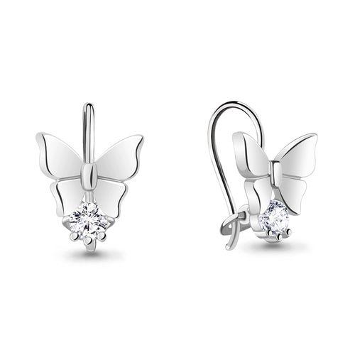 Серьги детские Aquamarine, серебро 925 проба, вставка фианит (Aquamarine, Россия) — от 76.83 руб. в сети магазинов DIAMANTE забронировать в магазине Серьги детские Aquamarine, серебро 925 проба, вставка фианит (Aquamarine, Россия)
