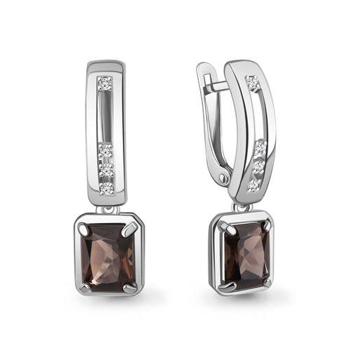 Серьги длинные Aquamarine, серебро 925 проба, вставка фианит (Aquamarine, Россия) — от 244.62 руб. в сети магазинов DIAMANTE забронировать в магазине Серьги длинные Aquamarine, серебро 925 проба, вставка фианит