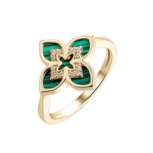 Кольцо декоративное Fresh Jewelry, желтое серебро 925 проба, вставка малахит (Fresh Jewelry, Россия) — от 125.13 руб. в сети магазинов DIAMANTE забронировать в магазине Кольцо декоративное Fresh Jewelry, желтое серебро 925 проба, вставка малахит (Fresh Jewelry, Россия)
