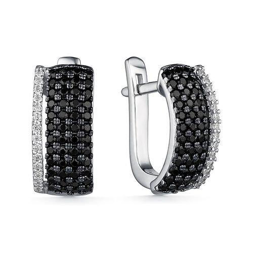 Серьги с английским замком DEWI, серебро 925 проба, вставка фианит (DEWI, Россия) — от 175.65 руб. в сети магазинов DIAMANTE забронировать в магазине Серьги с английским замком DEWI, серебро 925 проба, вставка фианит