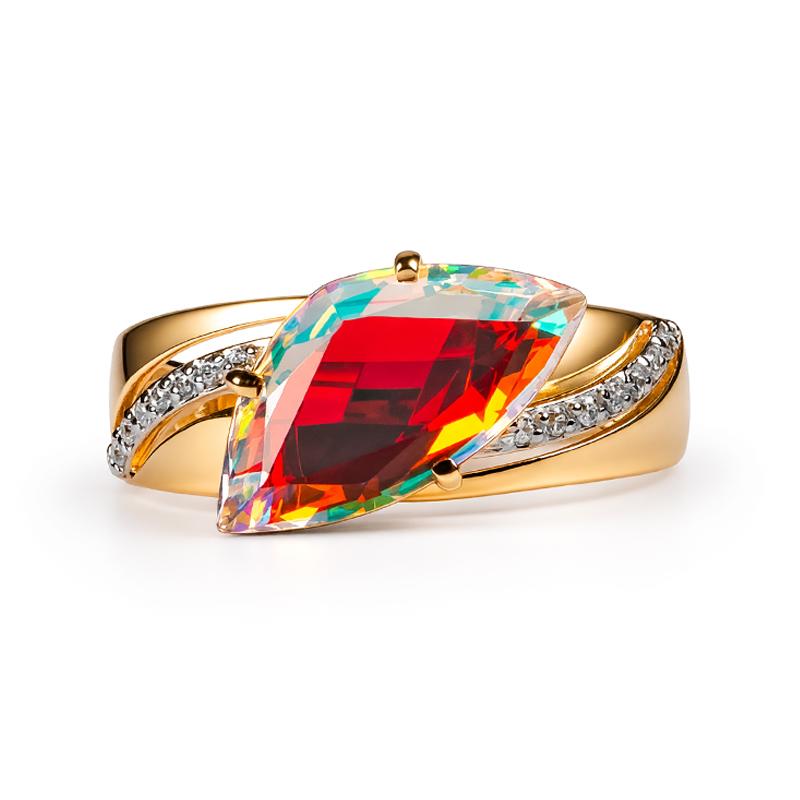 Кольцо декоративное GRANAT JEWELRY, красное золото 585 проба, вставка фианит (GRANAT JEWELRY, Россия) — от 1557.58 руб. в сети магазинов DIAMANTE забронировать в магазине Кольцо декоративное GRANAT JEWELRY, красное золото 585 проба, вставка фианит (GRANAT JEWELRY, Россия)