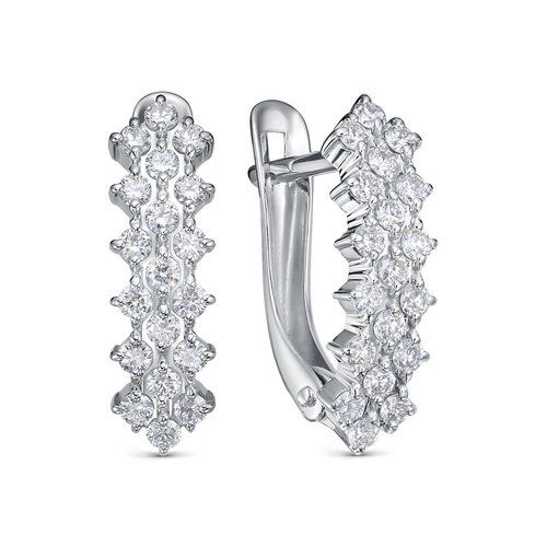Серьги с английским замком BUBLIK JEWELRY, серебро 925 проба, вставка фианит (BUBLIK JEWELRY, Россия) — от 123.12 руб. в сети магазинов DIAMANTE забронировать в магазине Серьги с английским замком BUBLIK JEWELRY, серебро 925 проба, вставка фианит (BUBLIK JEWELRY, Россия)