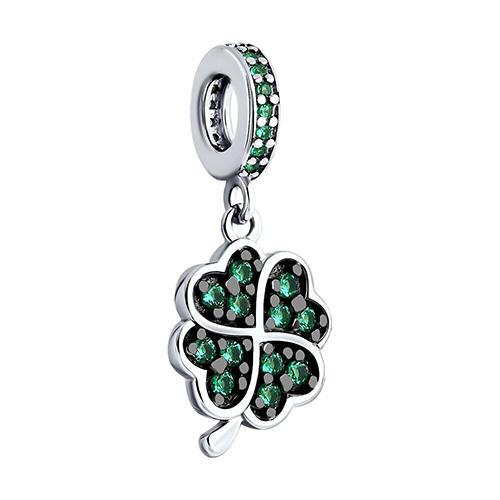 Подвеска шарм SOKOLOV, серебро 925 проба, вставка фианит (SOKOLOV, Россия) — от 121.49 руб. в сети магазинов DIAMANTE забронировать в магазине Подвеска шарм SOKOLOV, серебро 925 проба, вставка фианит