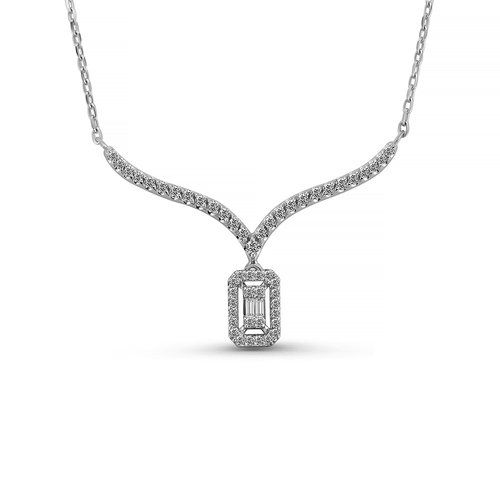 Колье Era Jewellery, белое золото 585 проба, вставка бриллиант (Era Jewellery, Россия) — от 5297.30 руб. в сети магазинов DIAMANTE забронировать в магазине Колье Era Jewellery, белое золото 585 проба, вставка бриллиант (Era Jewellery, Россия)