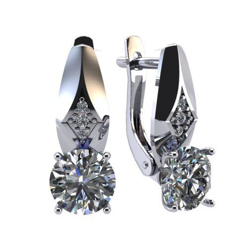 Серьги с английским замком BUBLIK JEWELRY, серебро 925 проба, вставка фианит (BUBLIK JEWELRY, Россия) — от 94.08 руб. в сети магазинов DIAMANTE забронировать в магазине Серьги с английским замком BUBLIK JEWELRY, серебро 925 проба, вставка фианит (BUBLIK JEWELRY, Россия)